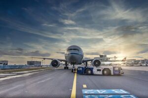 An Airplane on the Runway - Airport Power And Control Systems